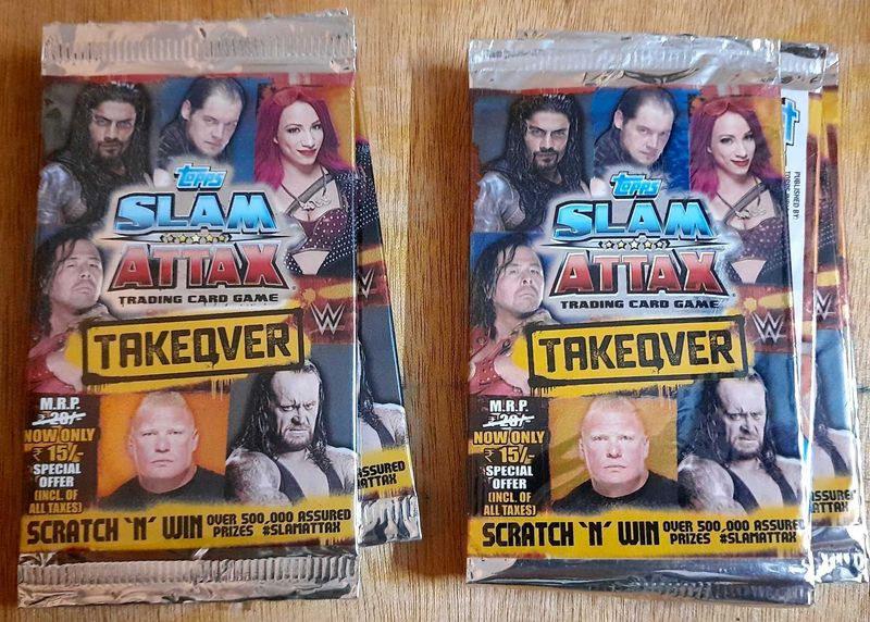 WWE Slam Attax Trading Cards pack of 10