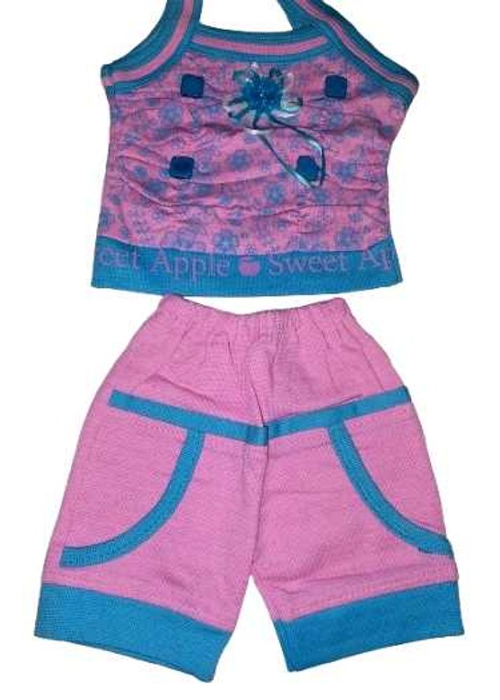Cute Pink &amp; Blue Baby Girl Outfit