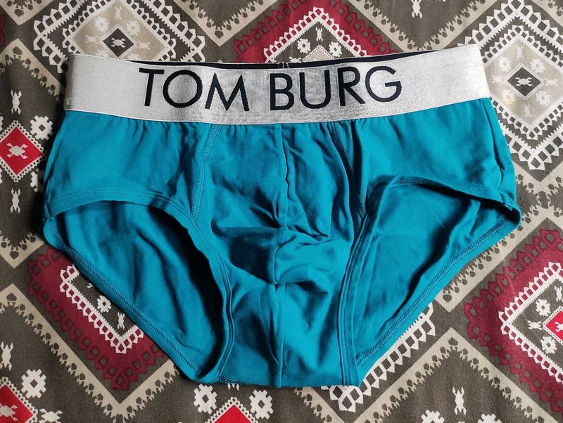 (New unused)TOM BURG Men's Blue Briefs