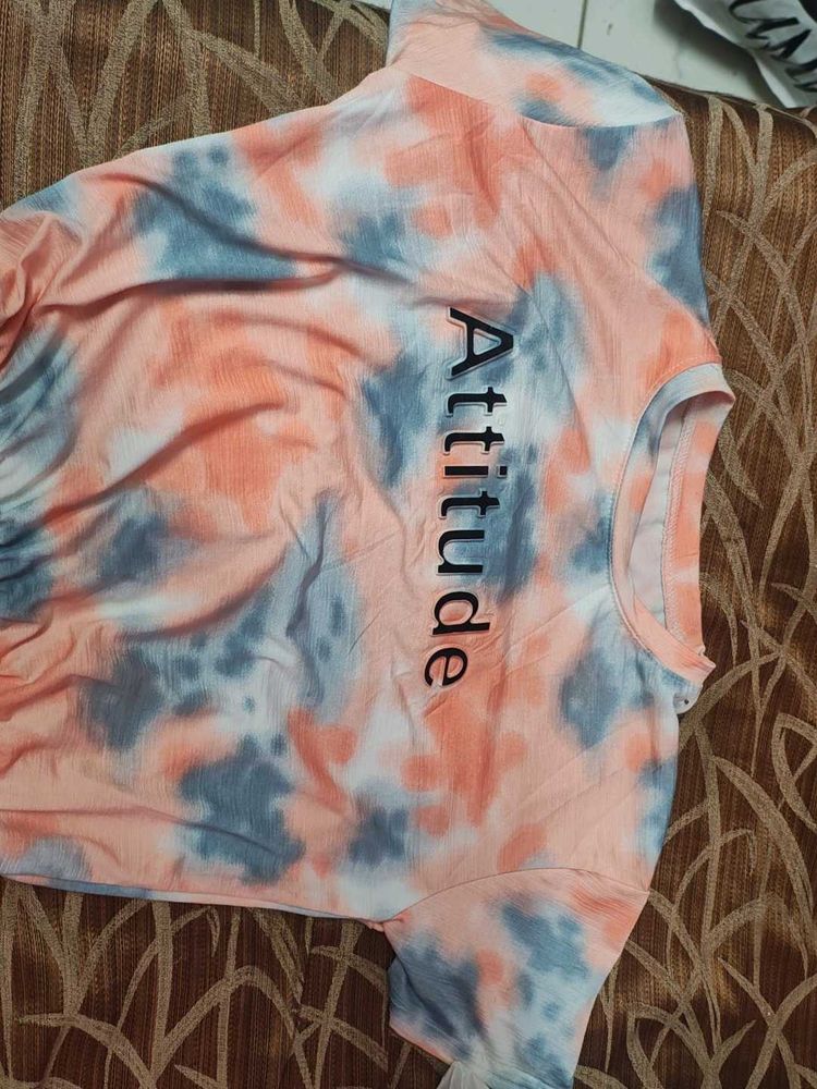 Trendy Tie-Dye Attitude Tee