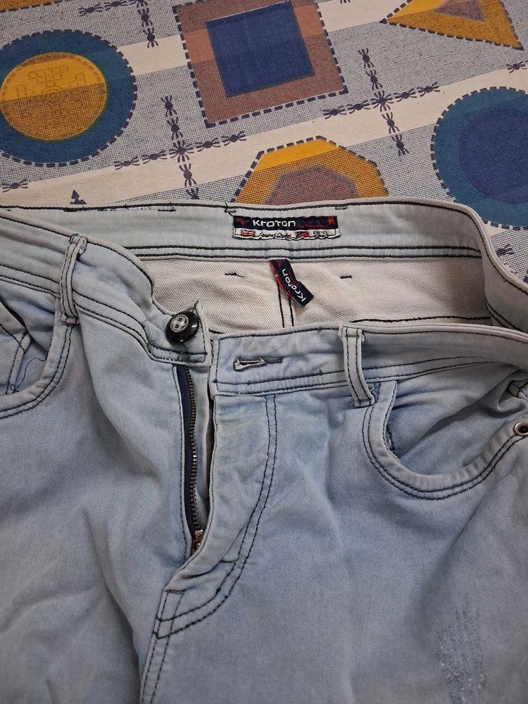 Light Wash Denim Jeans