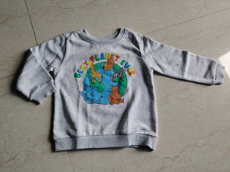 Cute Animal Planet Sweatshirt for 4-5 years boys