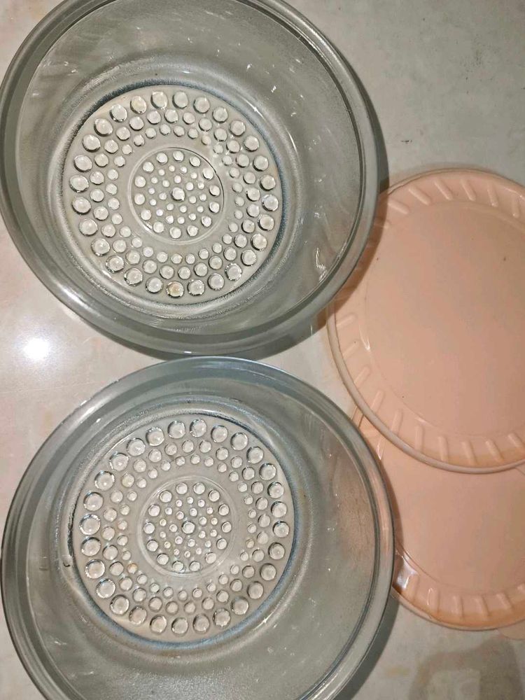 Glass Storage Bowls with Lids