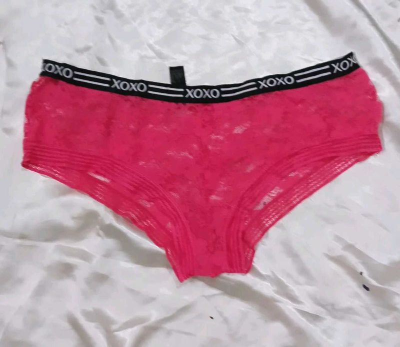 Lacy Pink "XOXO panty