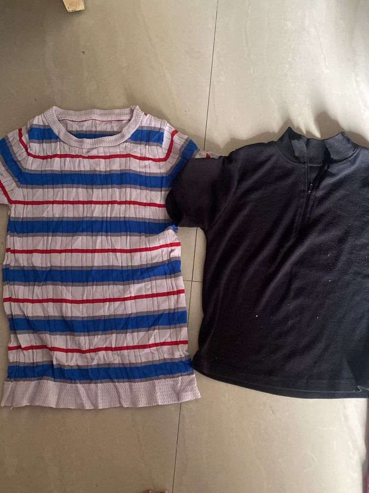 Striped &amp; Black T-Shirts Bundle