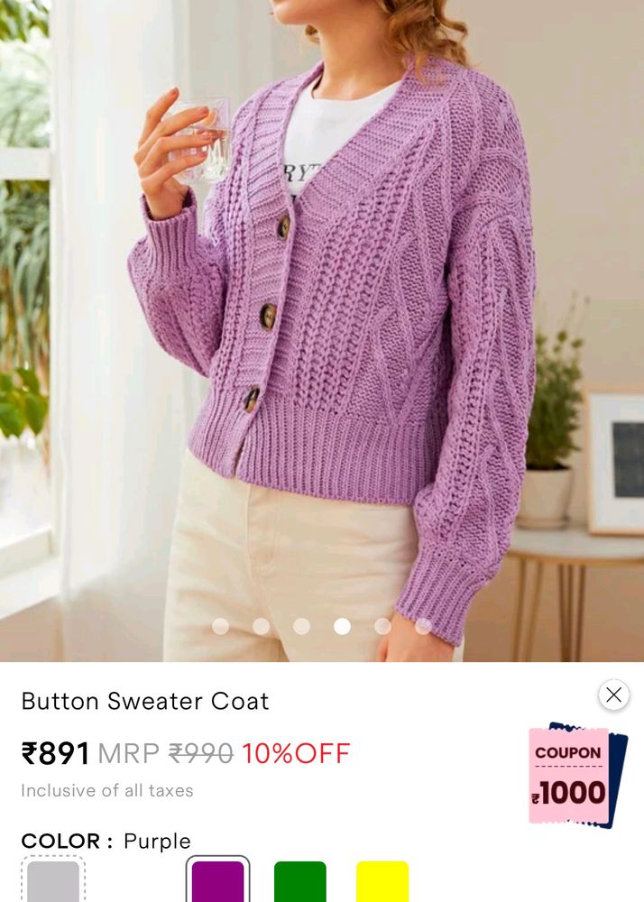 Savana Knitted Sweater Coat