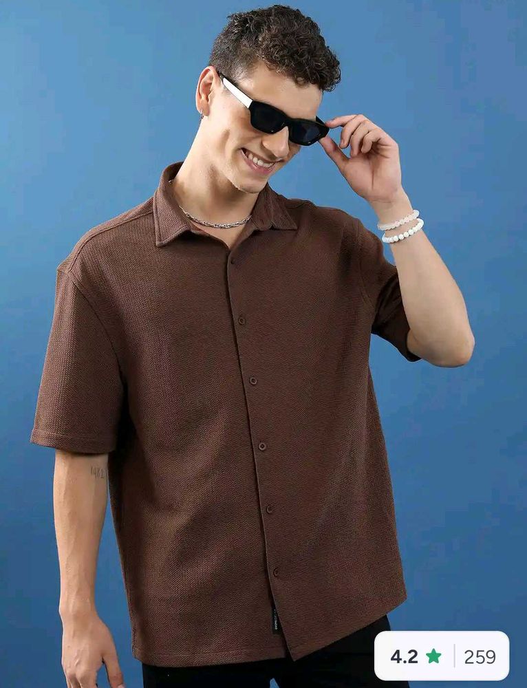highlander brown oversized shirt