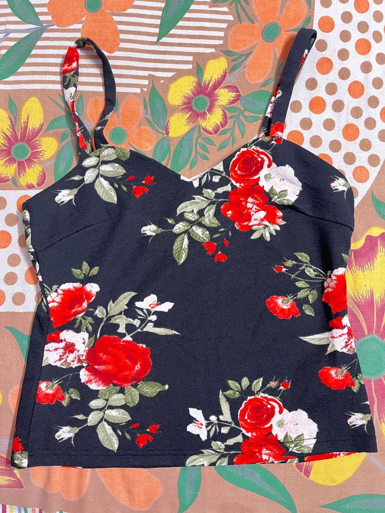 Floral Print Cami Top