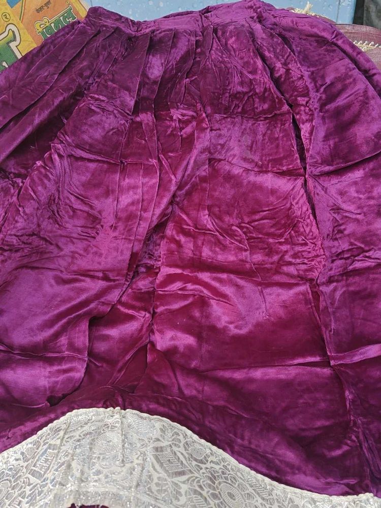 Purple Velvet Skirt