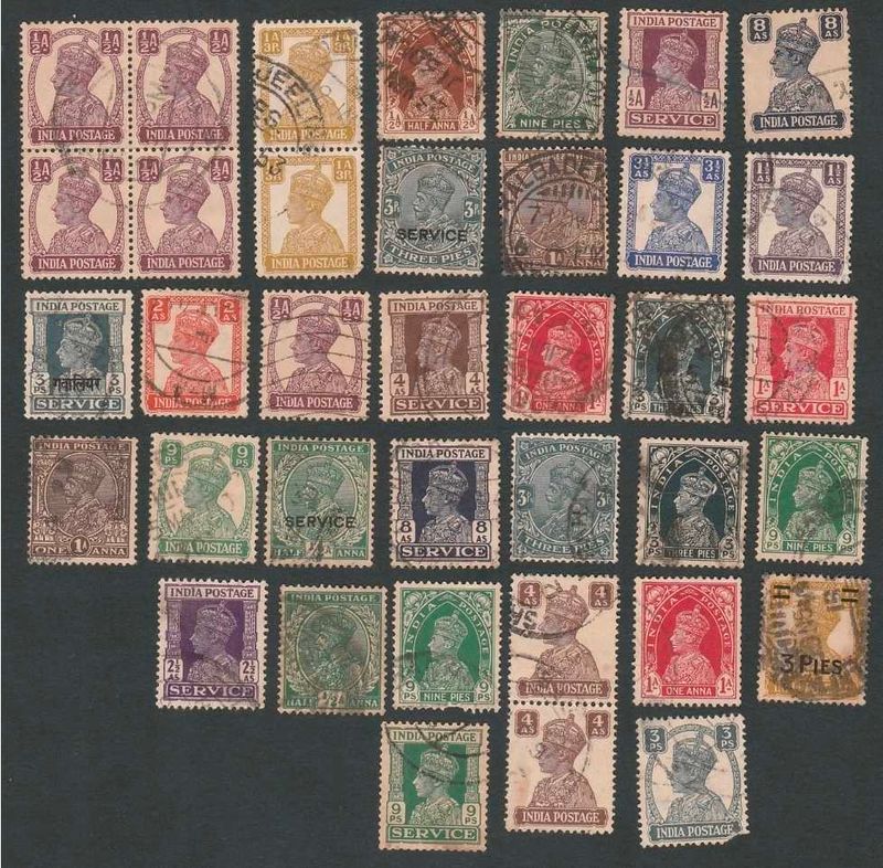 ✳️37 British-India Pre-Independence stamps