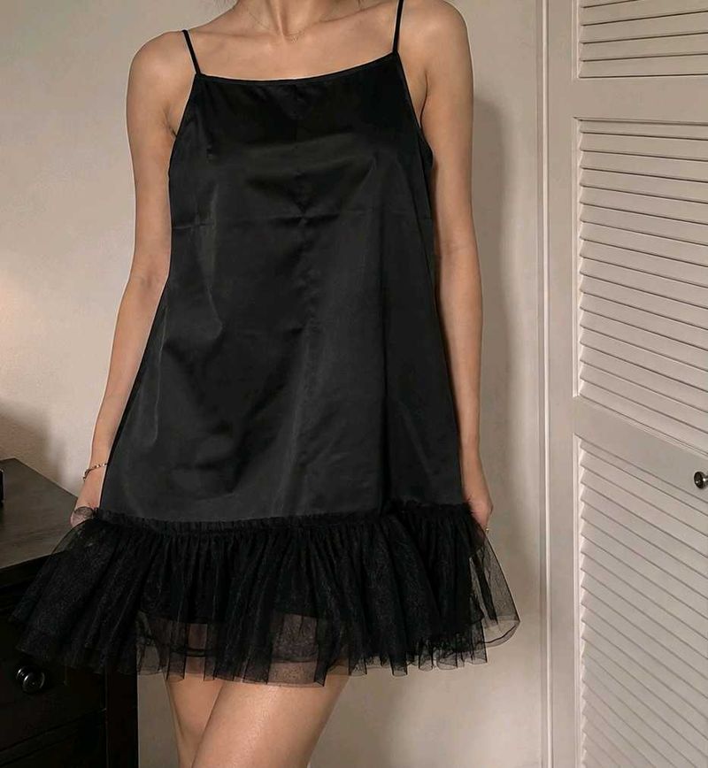 ballerina inspired black dress