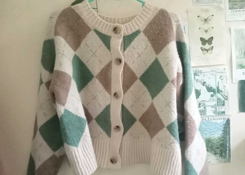 Argyle warm Cardigan