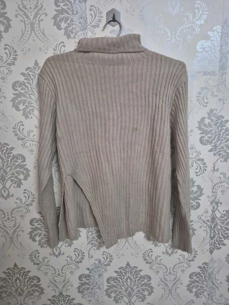 Cozy Beige Turtleneck Sweater