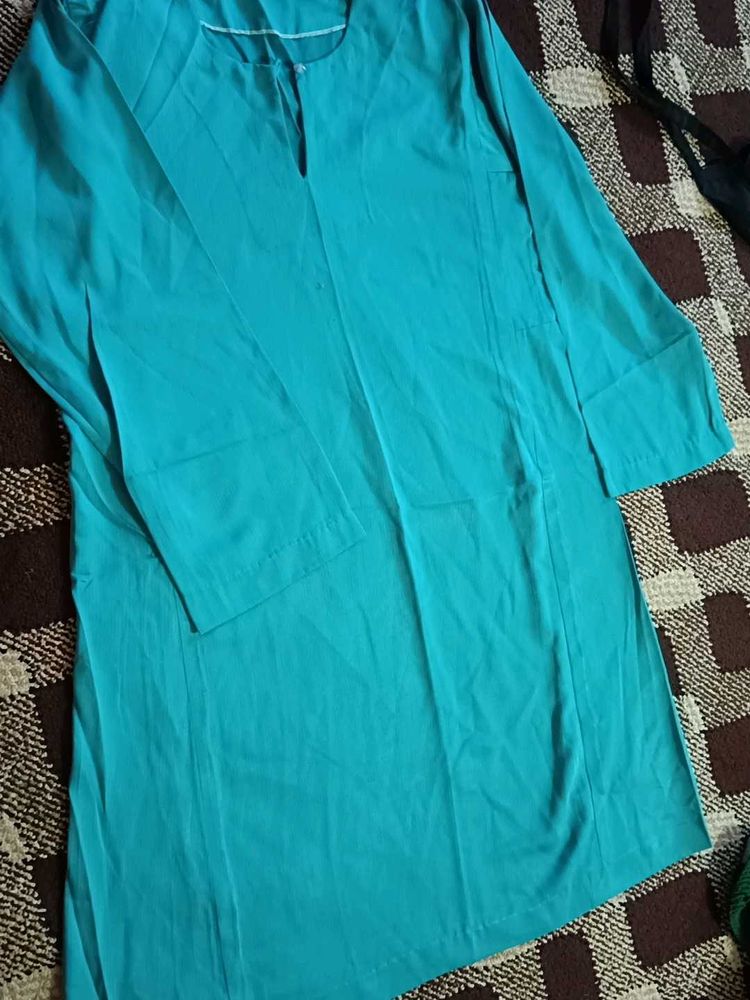 Teal Blue Kurta