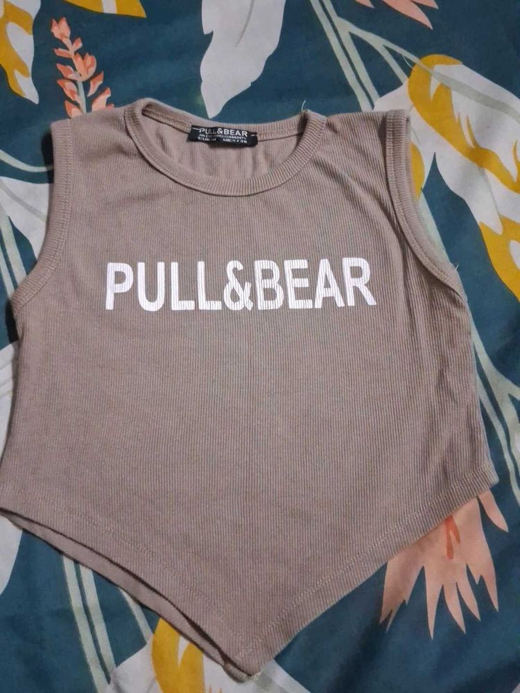 Pull&amp;Bear Ribbed Tank Top