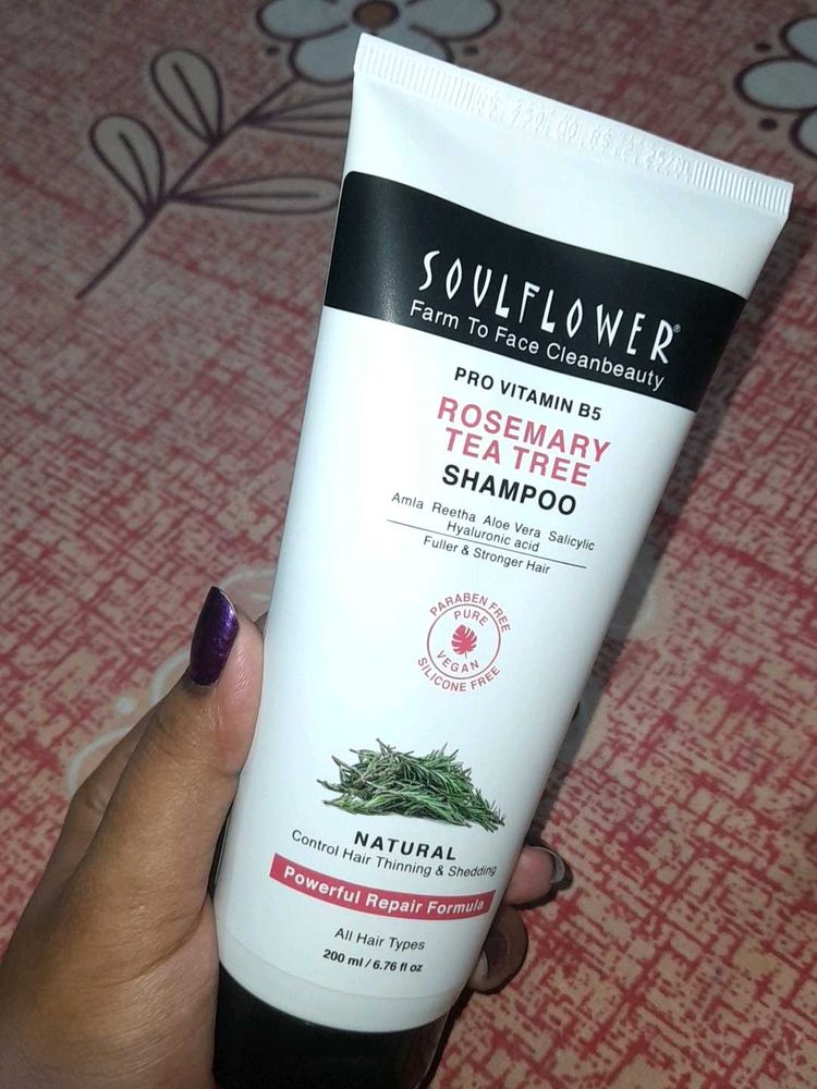 Soulflower Rosemary Tea Tree Shampoo