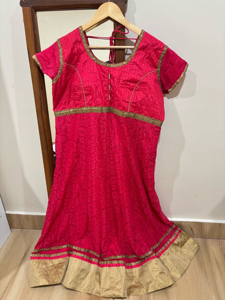Beautiful Pink Anarkali/Frock Kurta