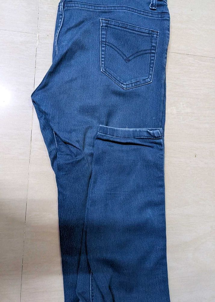 Dark Blue Denim Jeans
