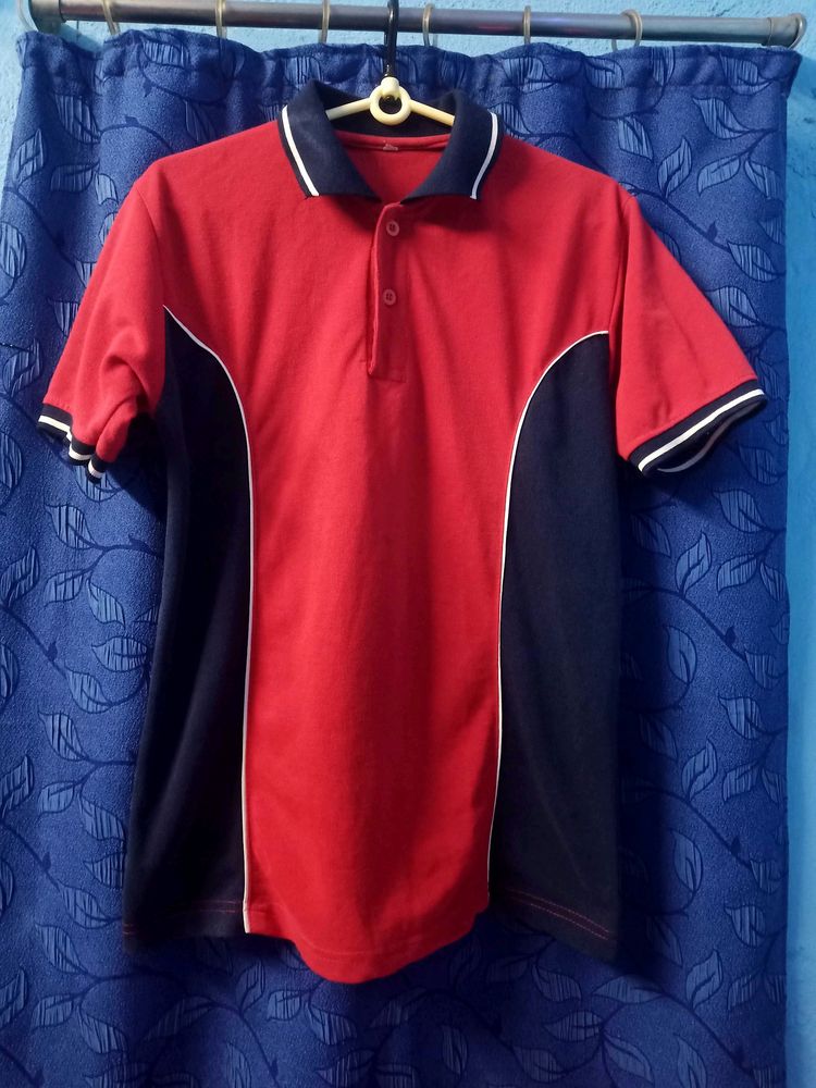 Red &amp; Navy Polo Shirt