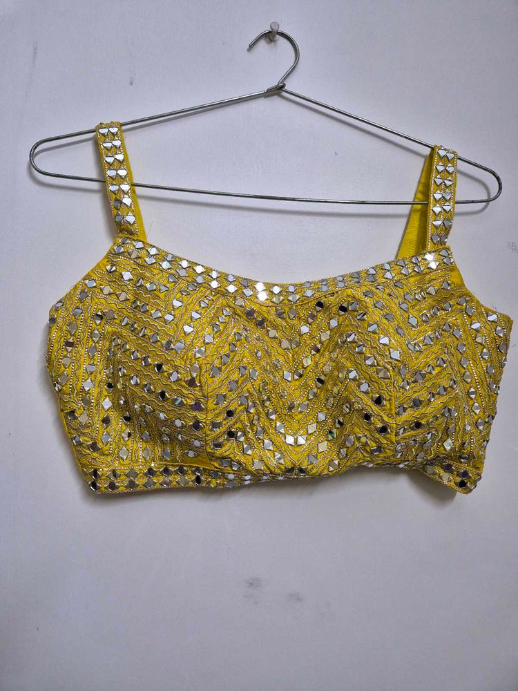 Embellished Yellow Blouse