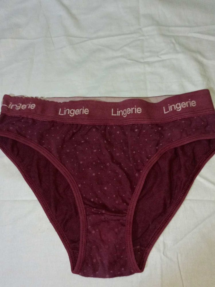 Women's Burgundy Briefs