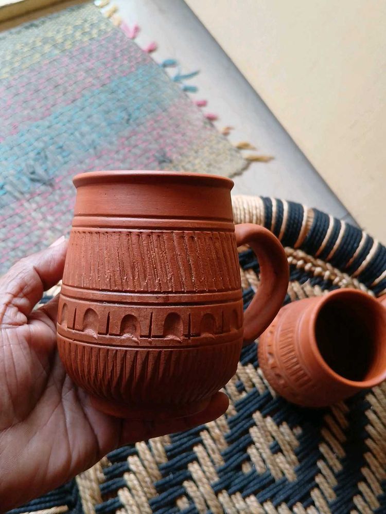 Beautiful Earthen Tea Cup 1 Piece