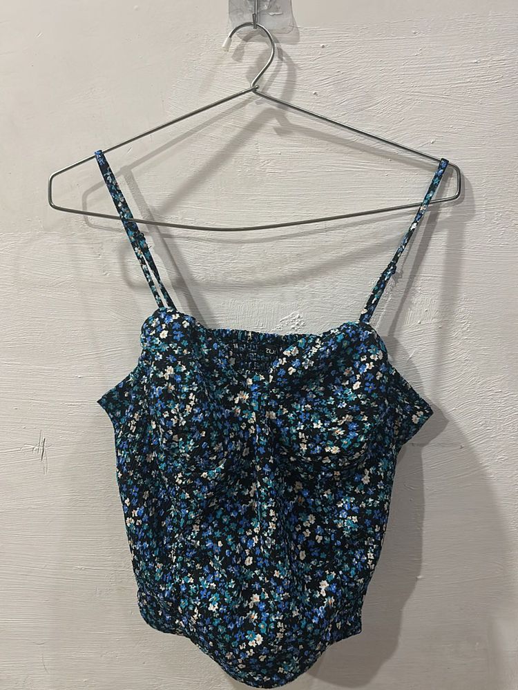 Elasticated crop top