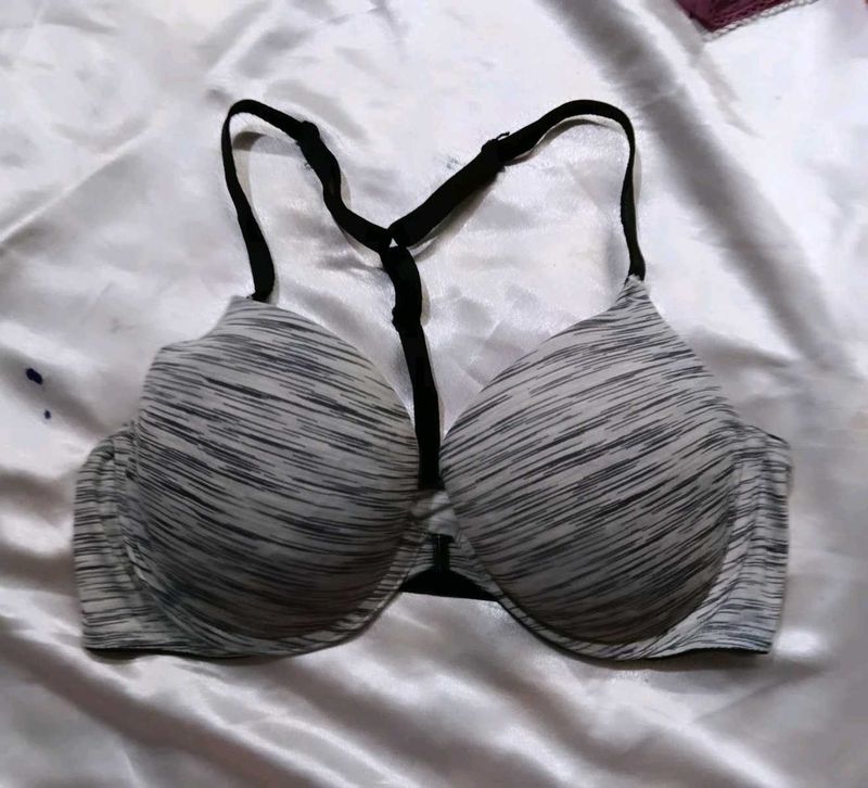Stylish Striped Push-Up Bra