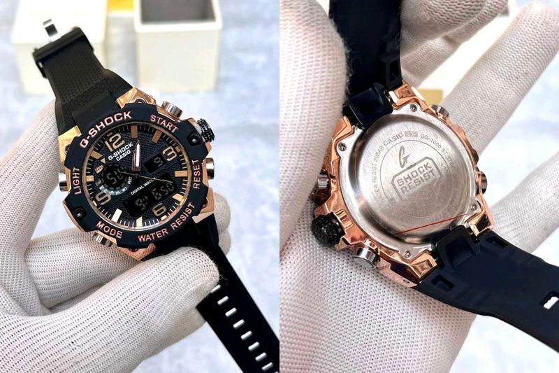 G-Shock Analog-Digital Watch - Rose Gold Accents
