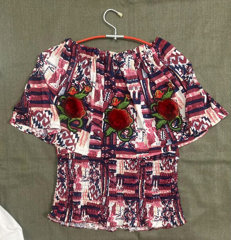 Floral Off shoulder Top