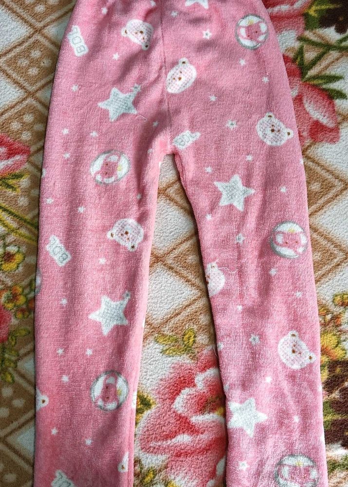 Cute Pink Kids Pajama Pants