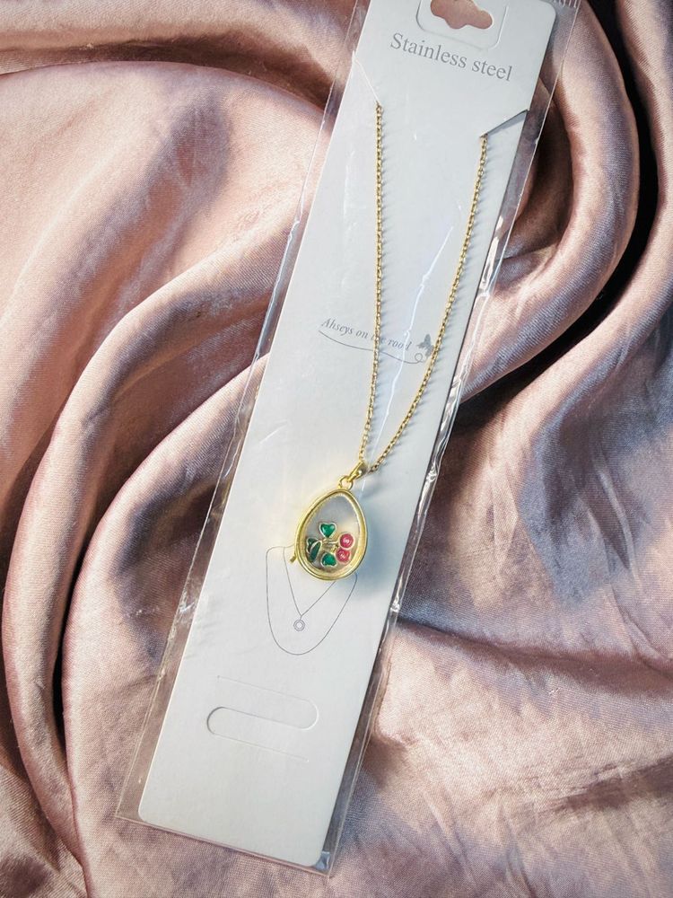 Cute Enamel Pendant Necklace - Anti Tarnish