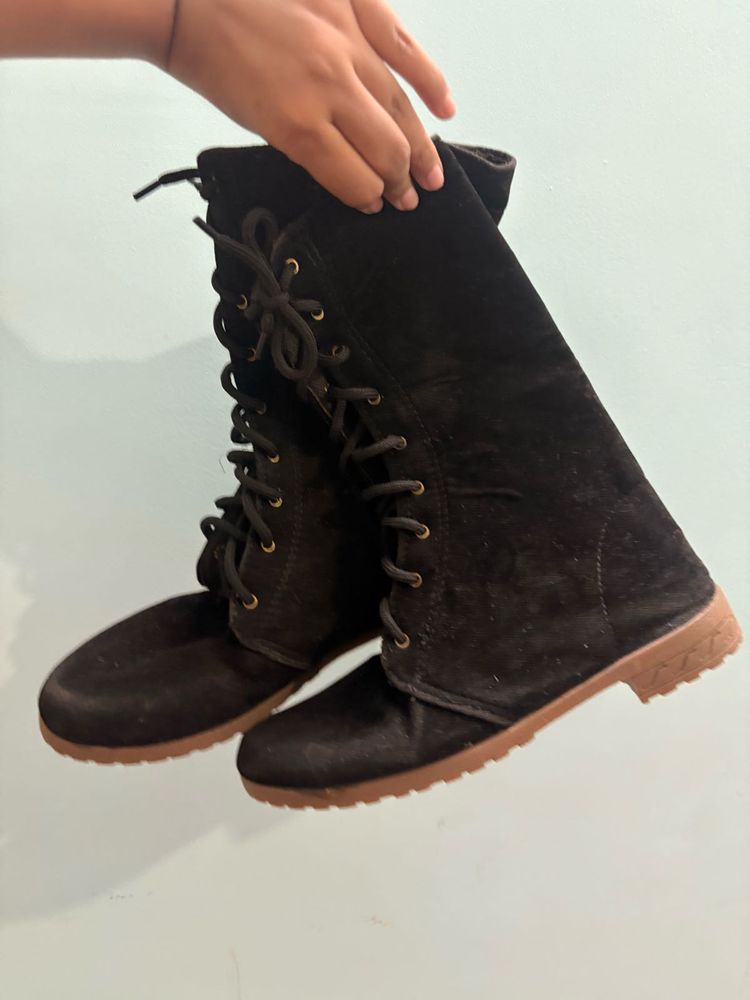 Velvet Black Boots🔥🔥