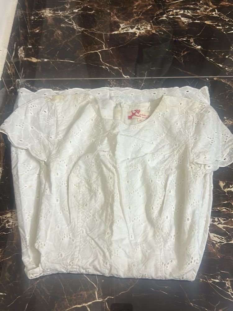 cute white frock