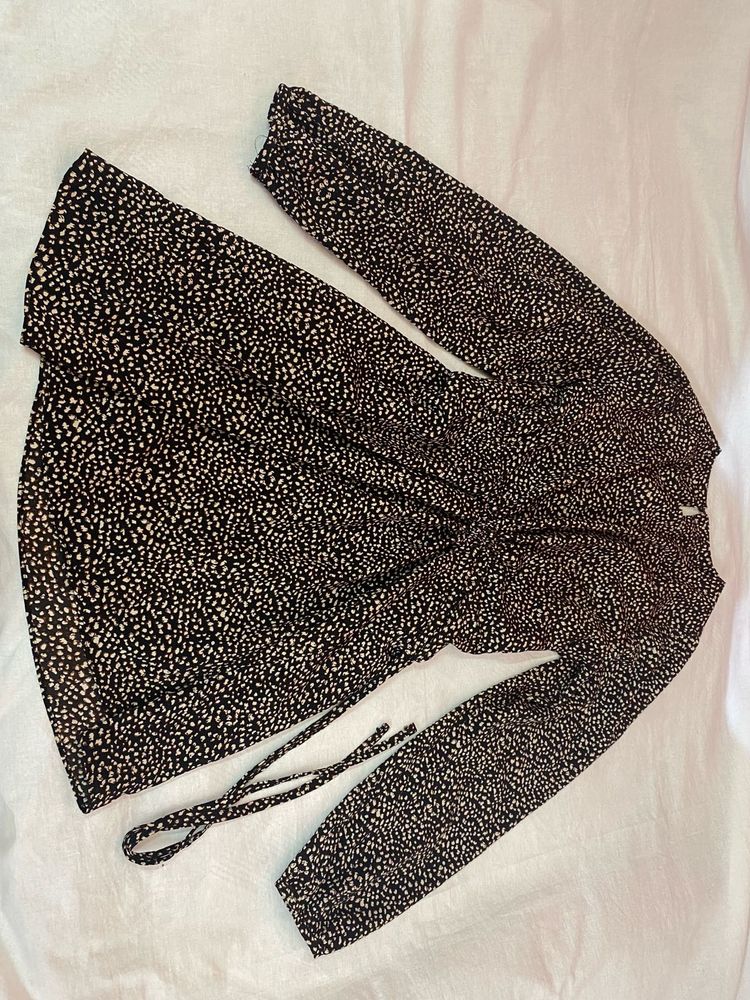 Chic Printed Long Sleeve Dress