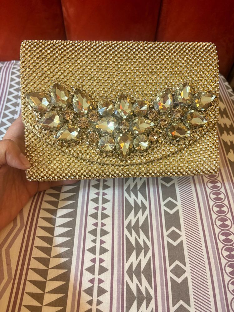 Sparkling Embellished Clutch Bag