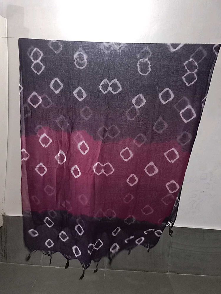 Ombre Diamond Print Dupatta with Tassels