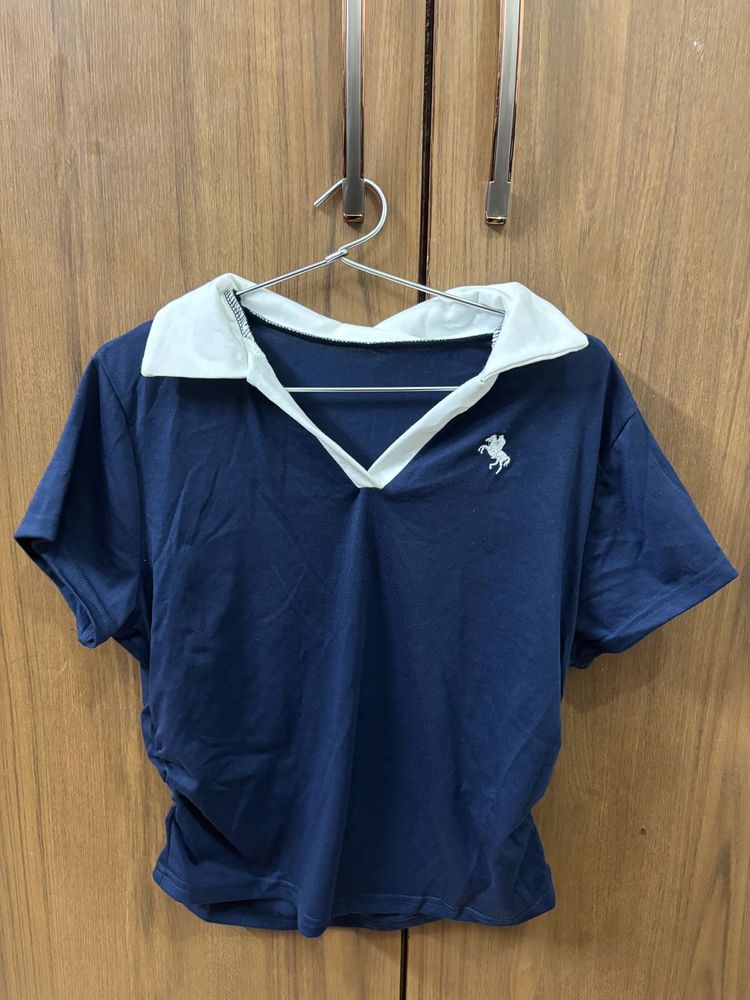 Navy Blue Polo T-shirt