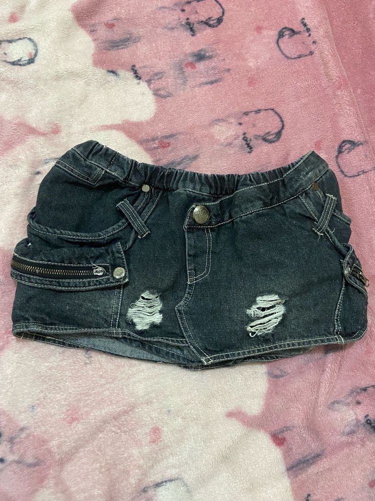 y2k low waist Mini Skort