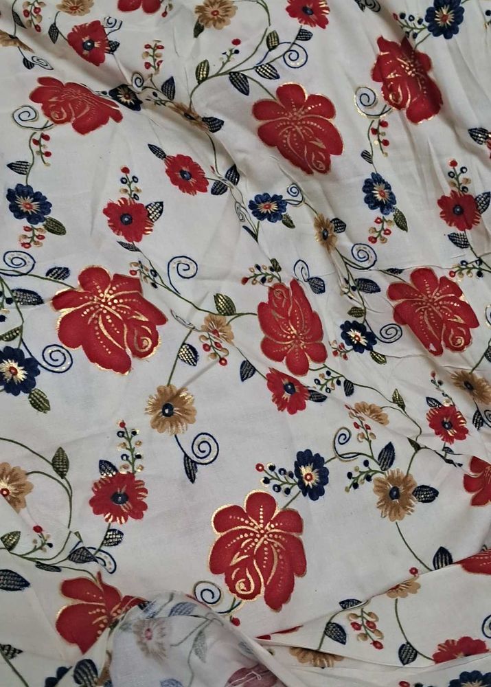 Floral Print Dress Material