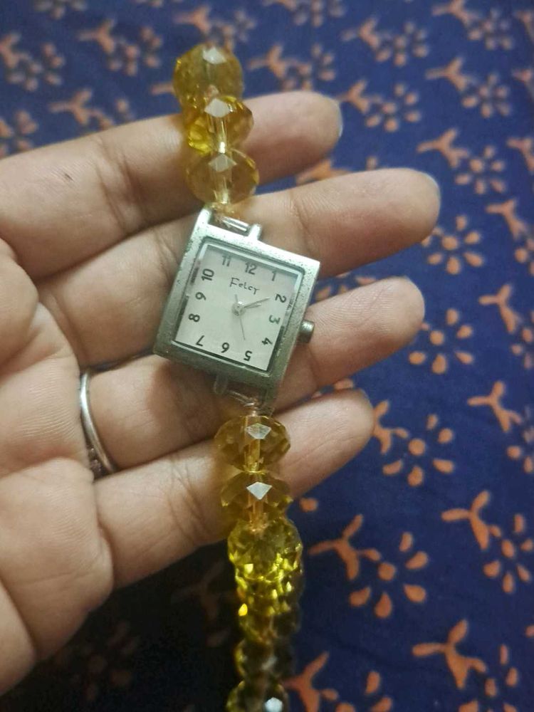 Fashionable Beaded Watch
