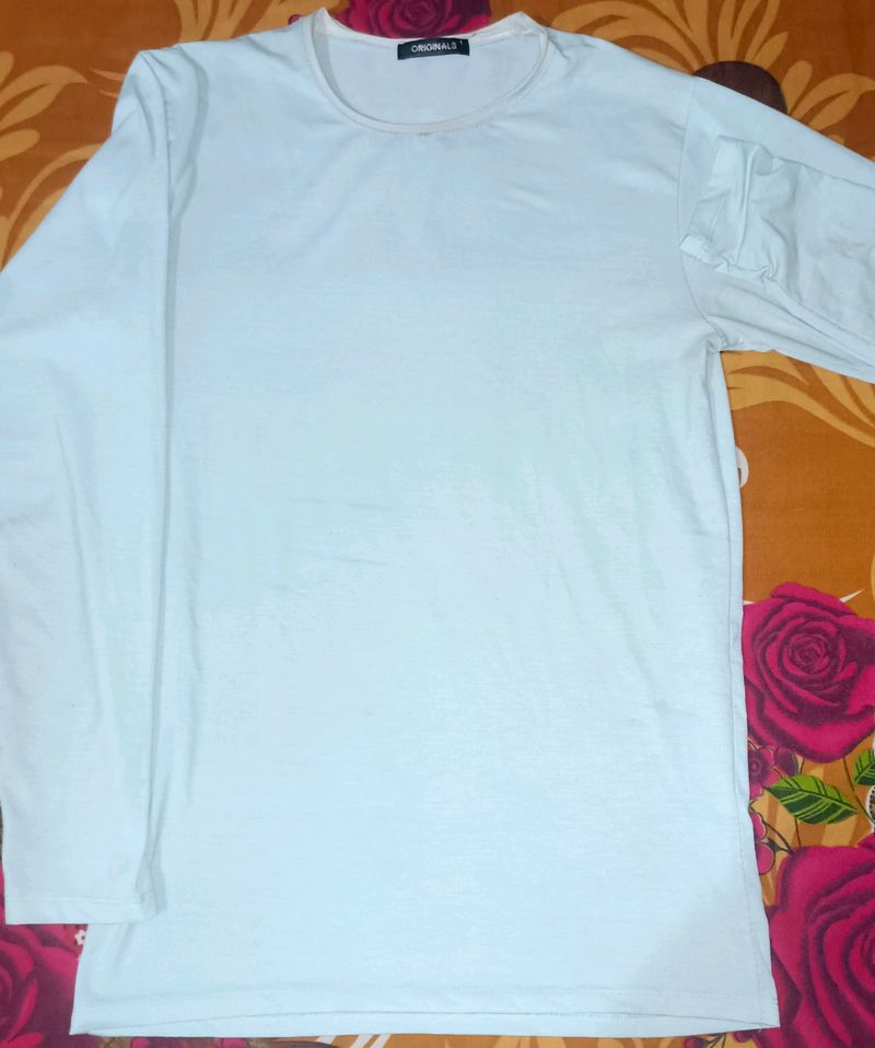 T-shirt For Men , Lite Blue , Size - L
