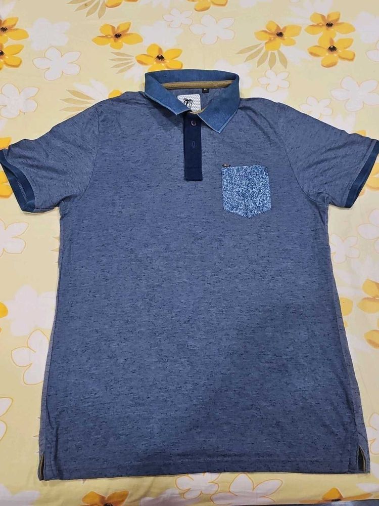 Men's Blue Polo T-Shirt