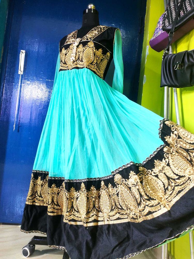 Anarkali With Dupatta And Churidaar.