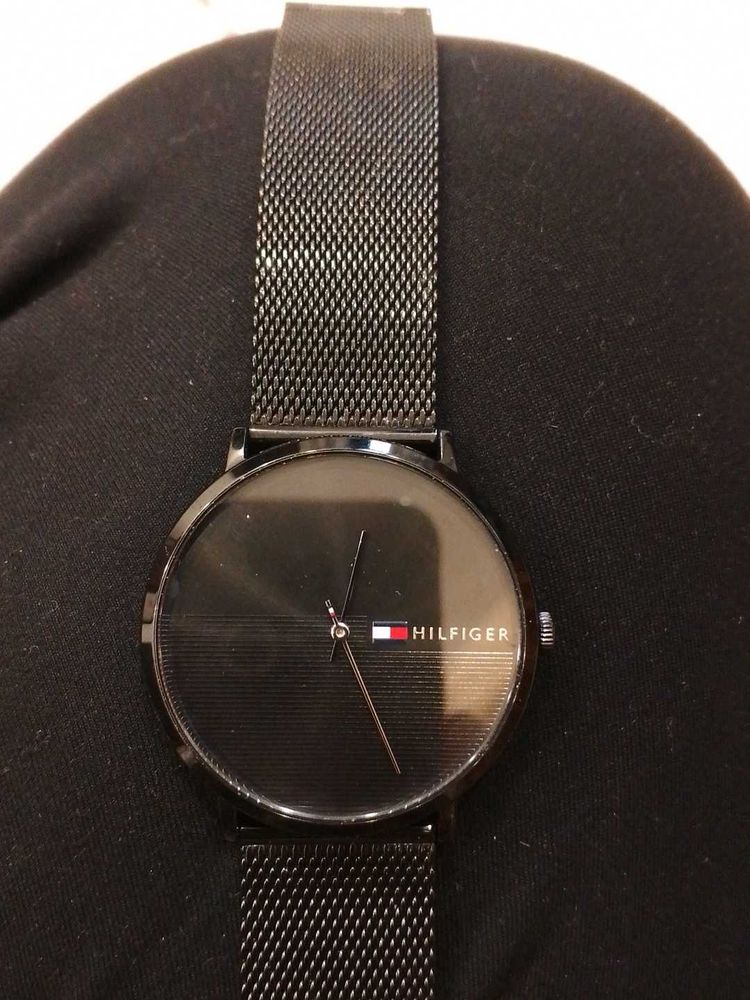 Tommy Hilfiger Black Mesh Watch