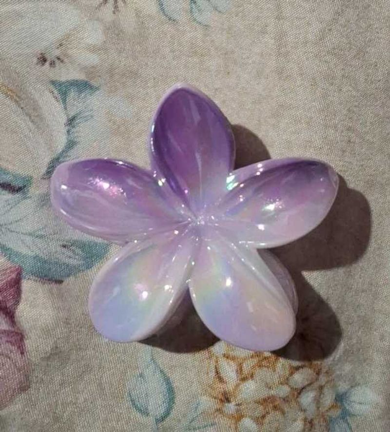 Iridescent Flower Hair Clip