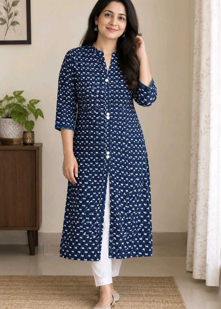 Elegant Navy Duster Cardigan (SIZE- XL)