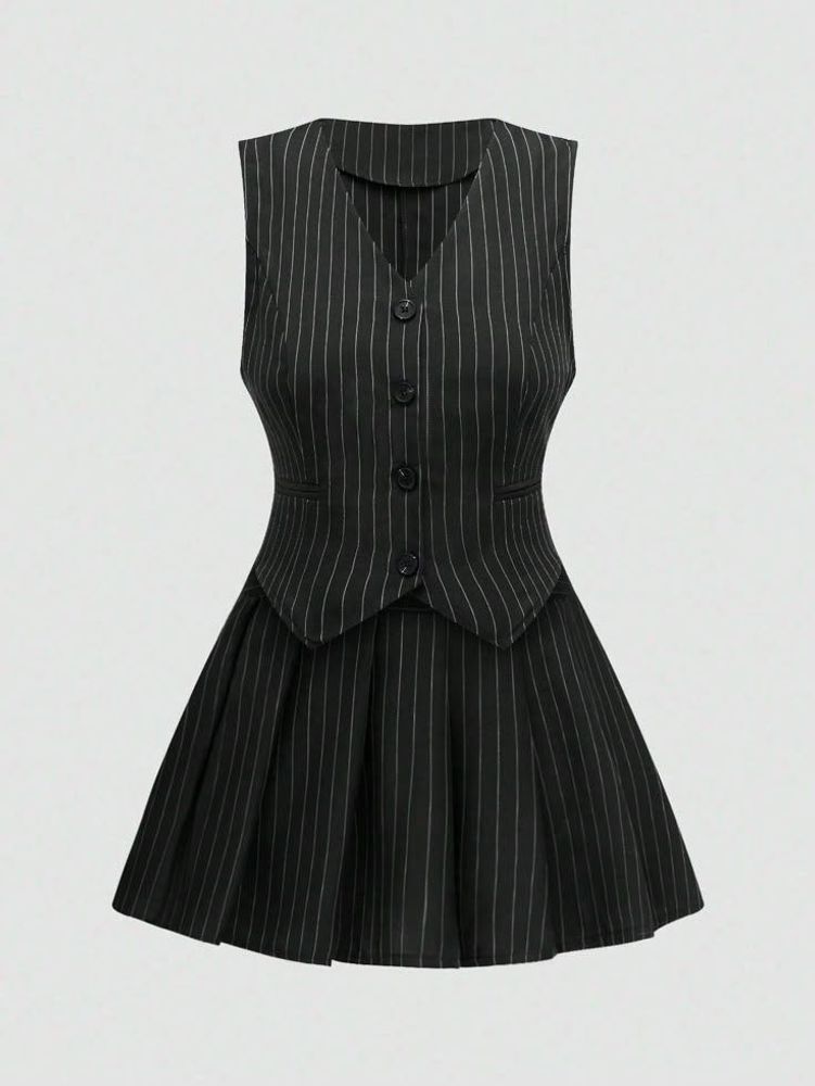 LITTLEBOX Striped Sleeveless co ord set
