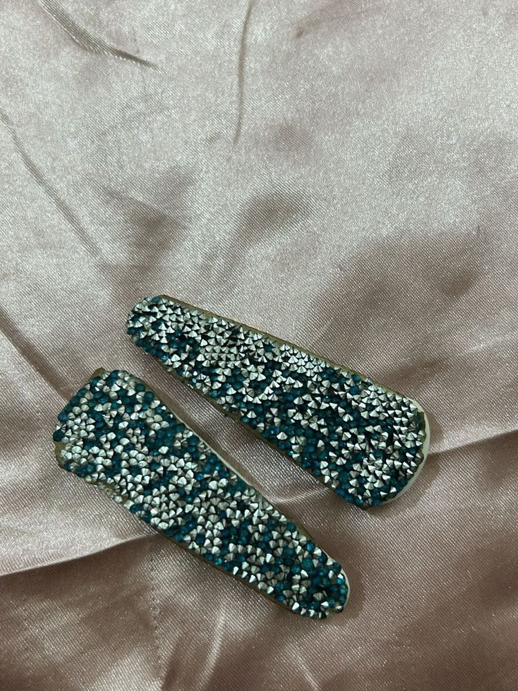 Sparkling Rhinestone Hair Clips