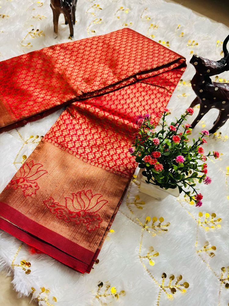 New  Red south indian Saree